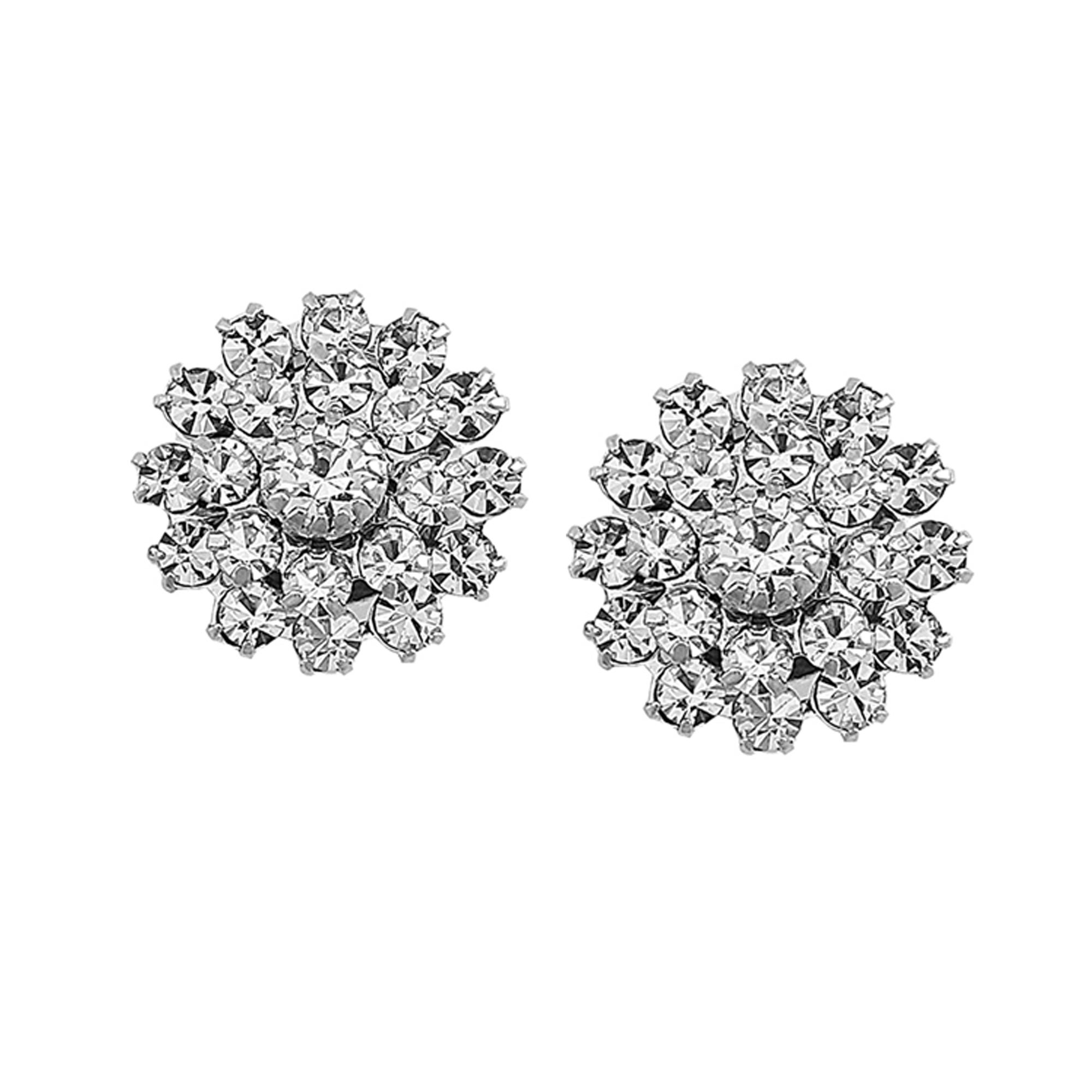 Coco Earrings - Silver - Ellen Hunter NYC - Luxury Bridal Jewelry