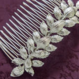 Daphne Comb - Silver - Ellen Hunter NYC - Luxury Bridal Jewelry