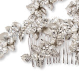 Whirlwind Comb - Silver - Ellen Hunter NYC - Luxury Bridal Jewelry