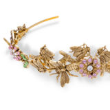 Annabelle Headband - Gold - Multi-colored - Ellen Hunter NYC - Luxury Bridal Jewelry