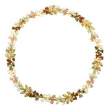 Autumn Wreath - Gold - Ellen Hunter NYC - Luxury Bridal Jewelry