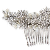 Camelia Comb - Silver - Ellen Hunter NYC - Luxury Bridal Jewelry