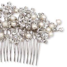 Camelot Comb - Silver - Ellen Hunter NYC - Luxury Bridal Jewelry