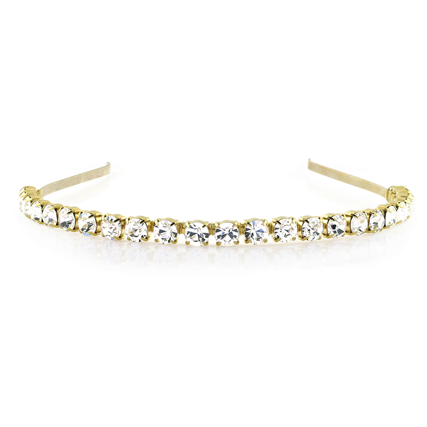 Carrie Headband - Gold - Multi-colored - Ellen Hunter NYC - Luxury Bridal Jewelry