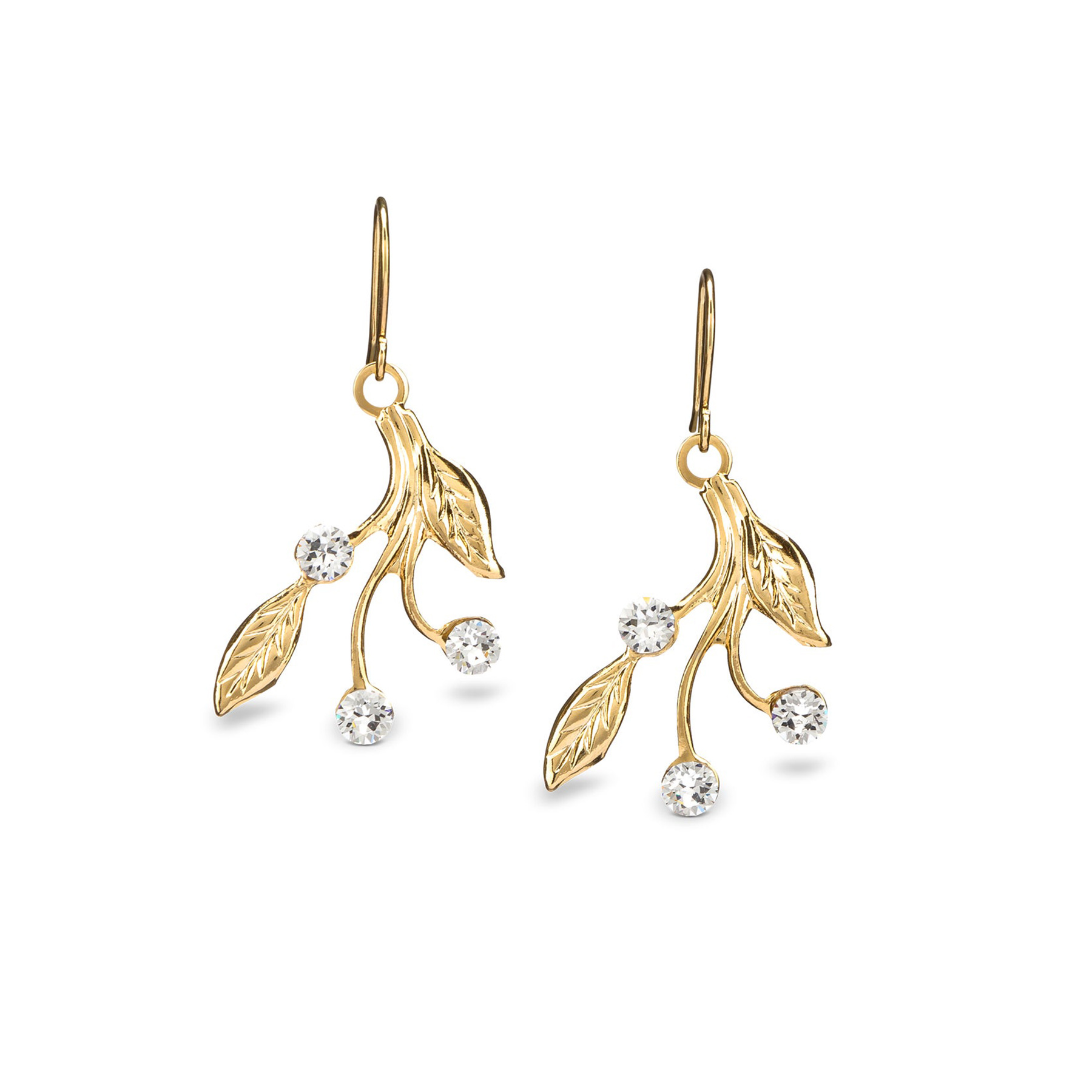 Chelsea Earrings - Gold - Ellen Hunter NYC - Luxury Bridal Jewelry
