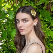 Coco Comb - Gold - Ellen Hunter NYC - Luxury Bridal Jewelry