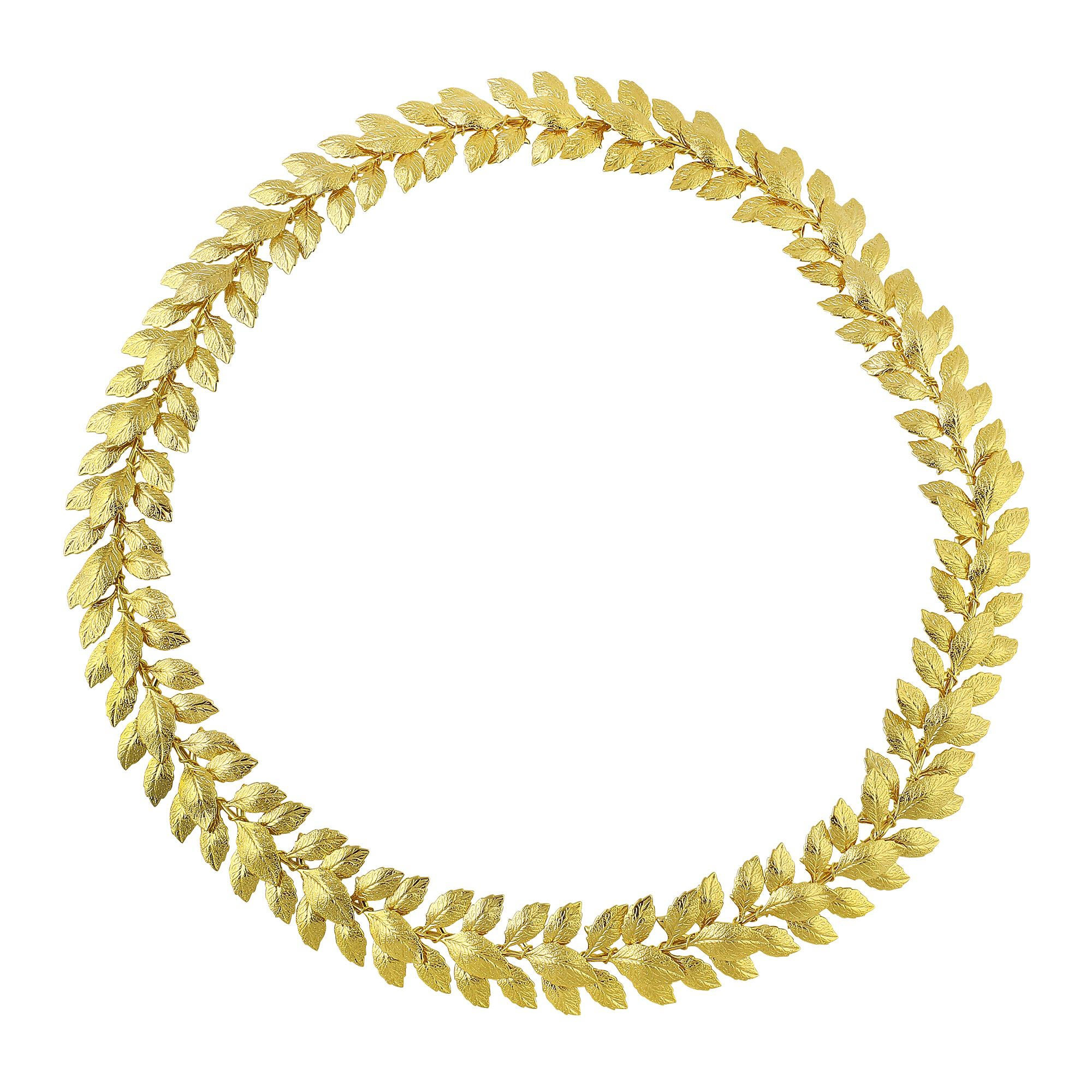 Daphne Wreath - Gold - Ellen Hunter NYC - Luxury Bridal Jewelry