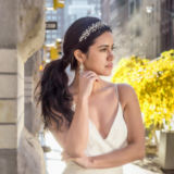 Eliza Headband - Silver - Ellen Hunter NYC - Luxury Bridal Jewelry
