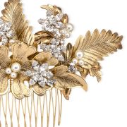 Elizabeth Comb - Gold - Multi-colored - Ellen Hunter NYC - Luxury Bridal Jewelry