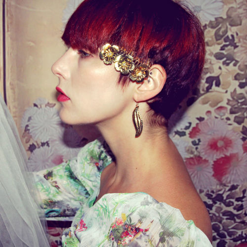 Jennifer Earrings - Gold - Ellen Hunter NYC - Luxury Bridal Jewelry
