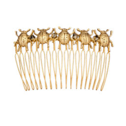 Ladybug Comb - Gold - Ellen Hunter NYC - Luxury Bridal Jewelry