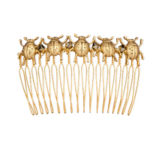 Ladybug Comb - Gold - Ellen Hunter NYC - Luxury Bridal Jewelry
