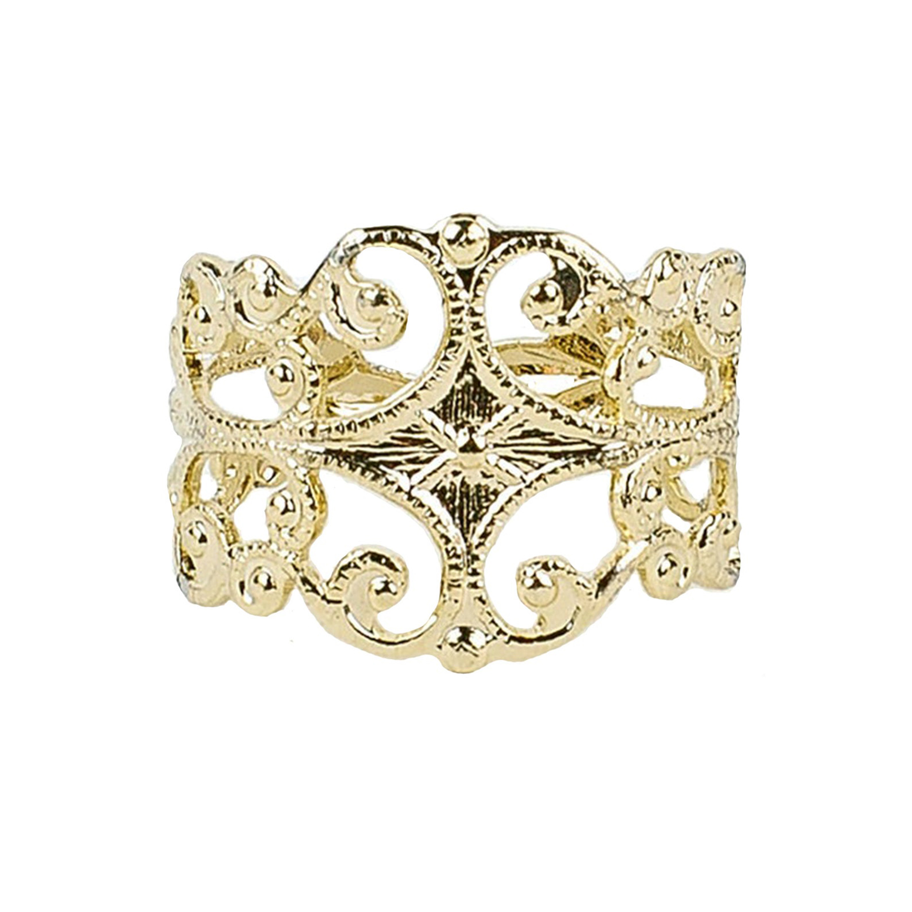 Lindsay Ring - Gold - Ellen Hunter NYC - Luxury Bridal Jewelry