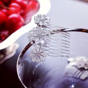 London Comb - Silver - Ellen Hunter NYC - Luxury Bridal Jewelry