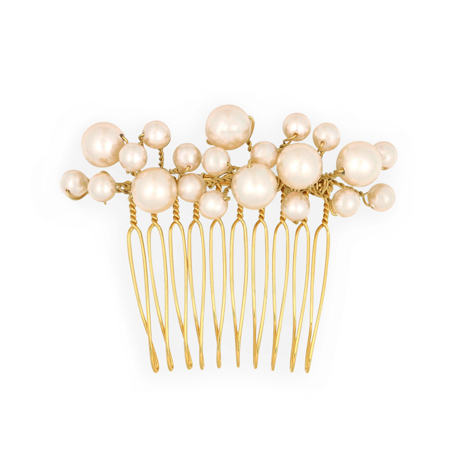 Moet Comb - Gold - Ellen Hunter NYC - Luxury Bridal Jewelry