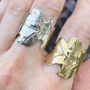 Oak Ring - Gold & Silver - Ellen Hunter NYC - Luxury Jewelry
