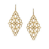 Olivia Earrings - Gold - Ellen Hunter NYC - Luxury Bridal Jewelry