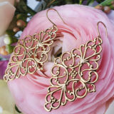 Olivia Earrings - Gold - Ellen Hunter NYC - Luxury Bridal Jewelry