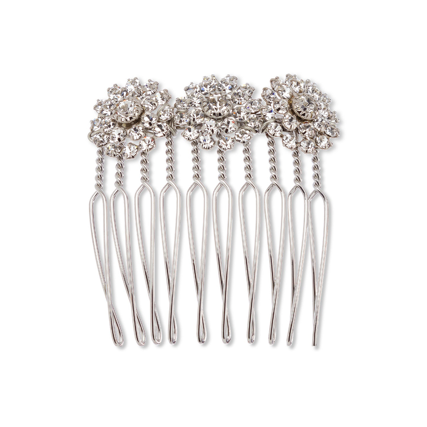 Pippa Comb - Silver - Ellen Hunter NYC - Luxury Bridal Jewelry