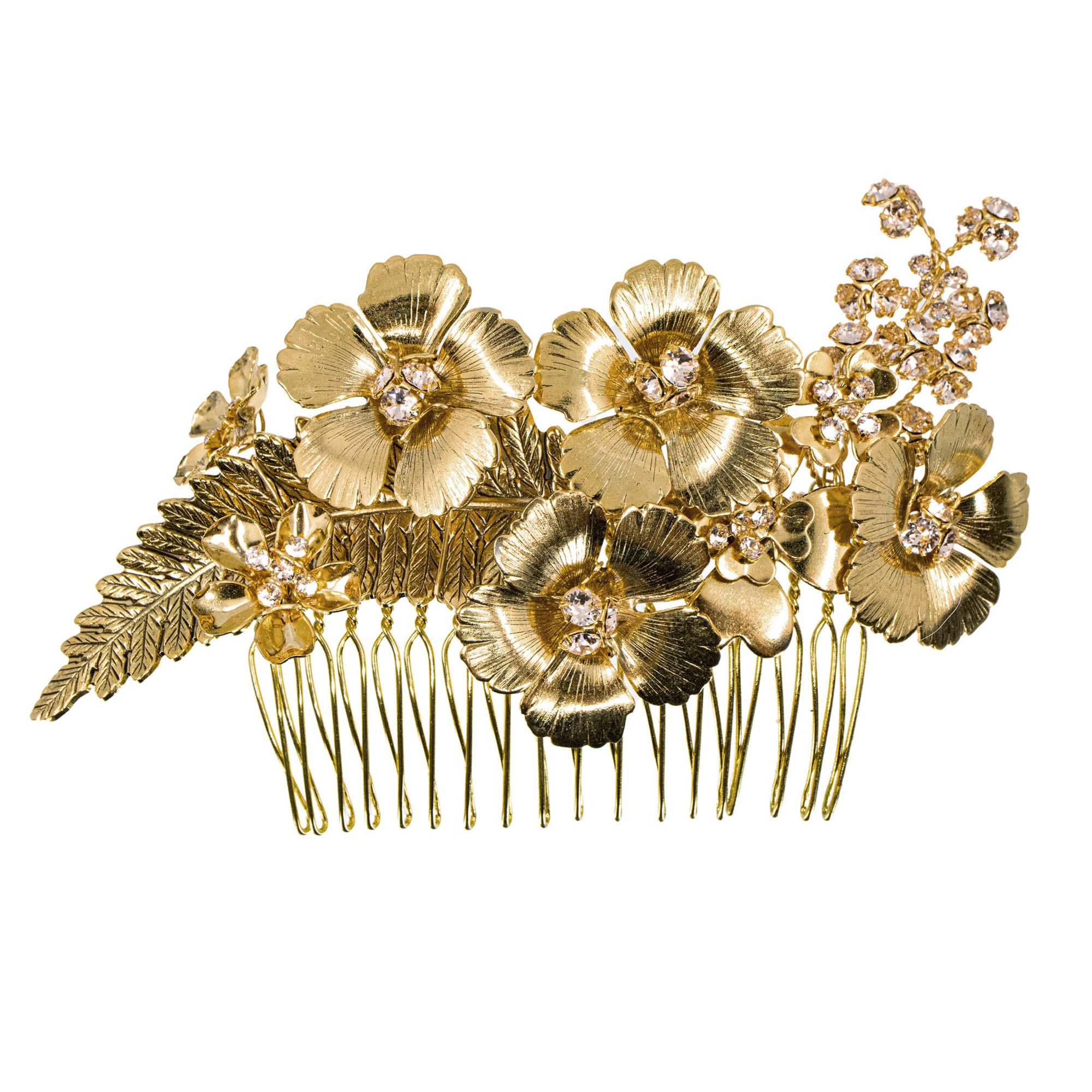 Sonya Comb - Gold - Ellen Hunter NYC - Luxury Bridal Jewelry