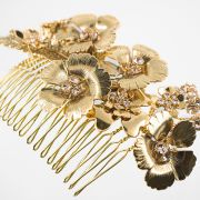 Sonya Comb - Gold - Ellen Hunter NYC - Luxury Bridal Jewelry