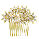 Starburst Comb - Gold - Ellen Hunter NYC - Luxury Bridal Jewelry