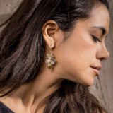 Stephanie Earrings - Gold - Ellen Hunter NYC - Luxury Bridal Jewelry