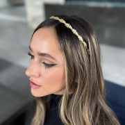 Thin Oak Headband - Gold - Ellen Hunter NYC - Luxury Bridal Jewelry