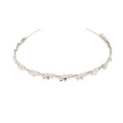 Thin Oak Headband - Silver - Ellen Hunter NYC - Luxury Bridal Jewelry