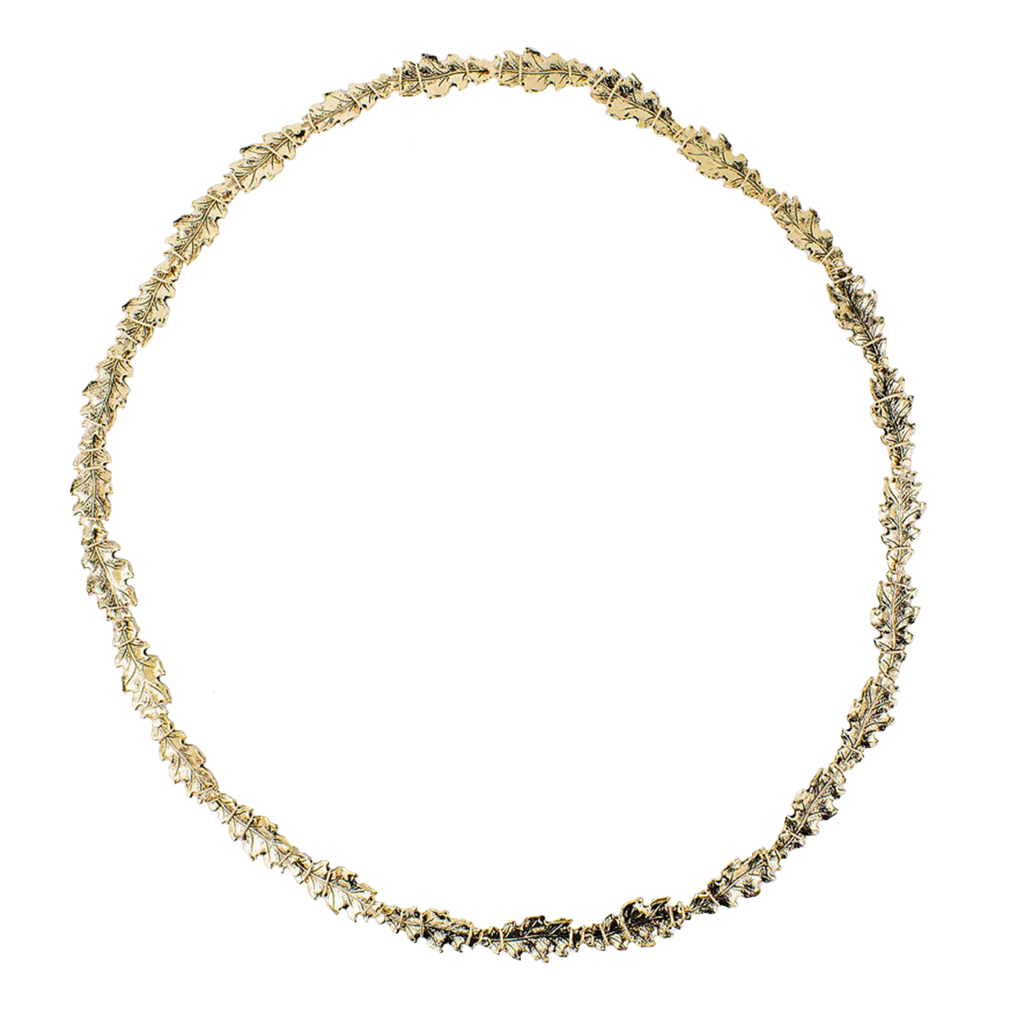 Thin Oak Wreath - Gold - Ellen Hunter NYC - Luxury Bridal Jewelry