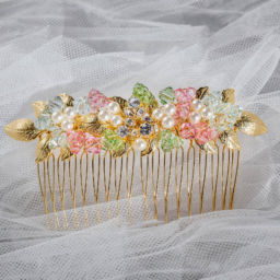 Brynn Comb - Gold - Ellen Hunter NYC - Luxury Bridal Jewelry