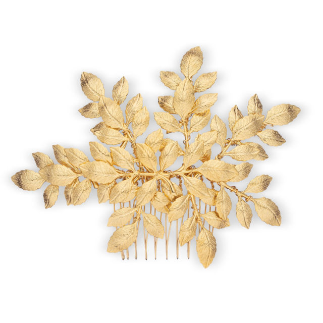 Dauphine Comb - Gold - Ellen Hunter NYC - Luxury Bridal Jewelry