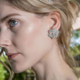 Joelle Earrings - Silver - Ellen Hunter NYC - Luxury Bridal Jewelry