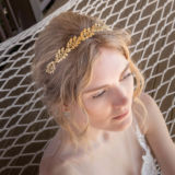 Jordan Headband - Gold - Ellen Hunter NYC - Luxury Bridal Jewelry