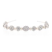 Kim Headband - Silver - Ellen Hunter NYC - Luxury Bridal Jewelry