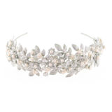 Lavina Headband - Silver - Ellen Hunter NYC - Luxury Bridal Jewelry