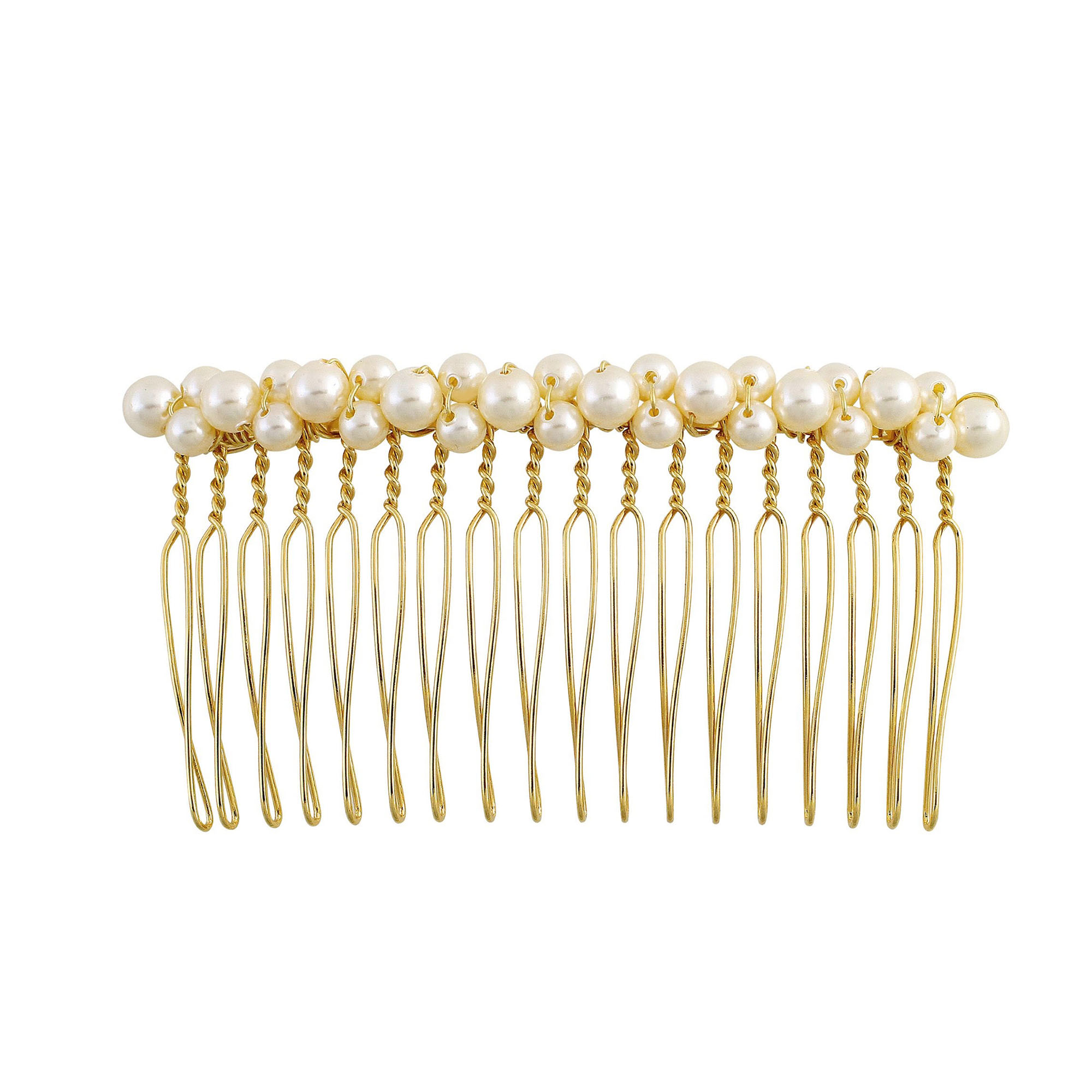 Pearl Comb - Gold - Ellen Hunter NYC - Luxury Bridal Jewelry