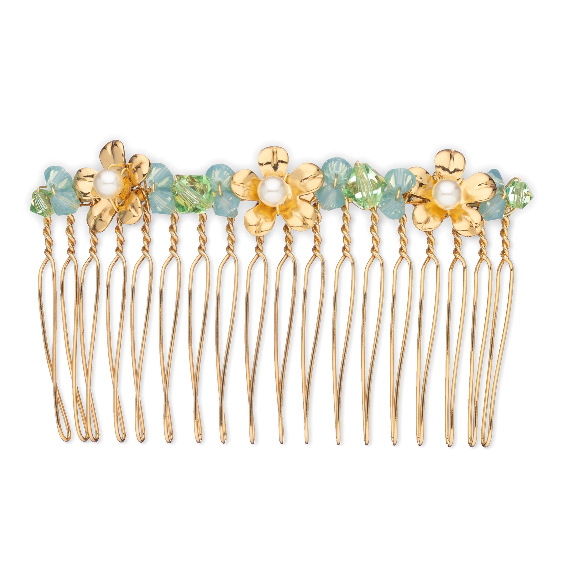 Summer Comb - Gold - Ellen Hunter NYC - Luxury Bridal Jewelry