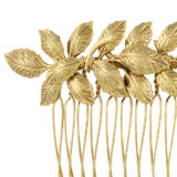 Daphne Comb - Antique Gold - Ellen Hunter NYC - Luxury Bridal Jewelry