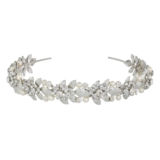 Sarah Headband - Silver - Ellen Hunter NYC - Luxury Bridal Jewelry
