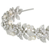 Sarah Headband - Silver - Ellen Hunter NYC - Luxury Bridal Jewelry