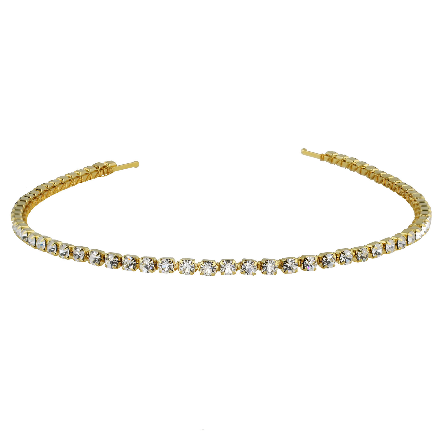 Angelina Headband - Gold - Ellen Hunter NYC - Luxury Bridal Jewelry
