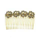 Mally Comb - Gold - Ellen Hunter NYC - Luxury Bridal Jewelry
