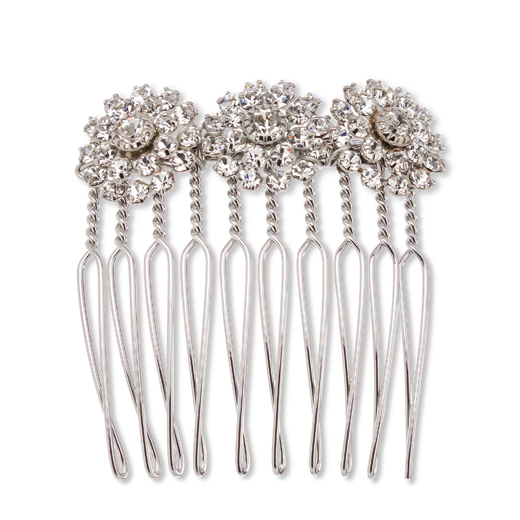 Libby Comb - Silver - Ellen Hunter NYC - Luxury Bridal Jewelry