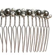 December Comb - Silver - Ellen Hunter NYC - Luxury Bridal Jewelry