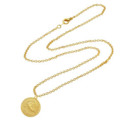Aquarius Zodiac Necklace - Gold - Ellen Hunter NYC - Luxury Jewelry