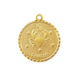 Cancer Zodiac Necklace - Gold - Ellen Hunter NYC - Luxury Jewelry