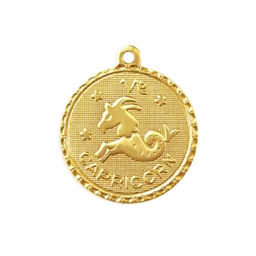 Capricorn Zodiac Necklace - Gold - Ellen Hunter NYC - Luxury Jewelry