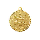 Gemini Zodiac Necklace - Gold - Ellen Hunter NYC - Luxury Jewelry