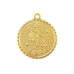 Libra Zodiac Necklace - Gold - Ellen Hunter NYC - Luxury Jewelry